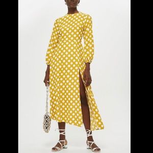 Topshop Open Back Midi Dress